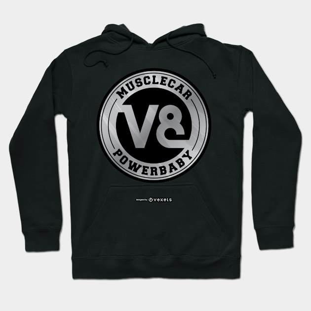 Musclecar V8 Engine Hoodie by Bestseller